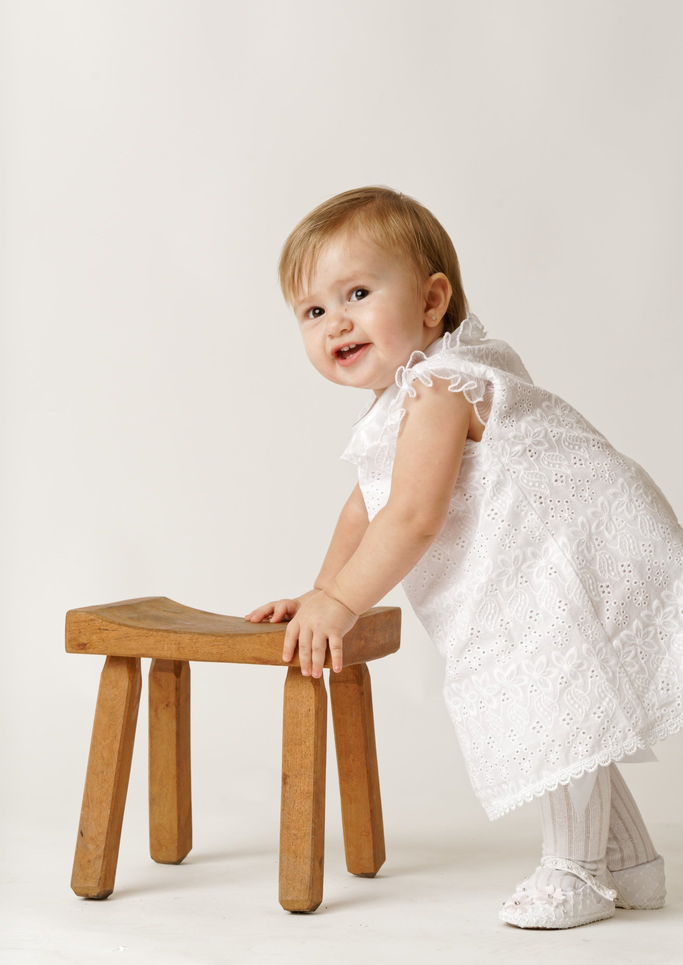 Vestidito vintage para niña Burbvus