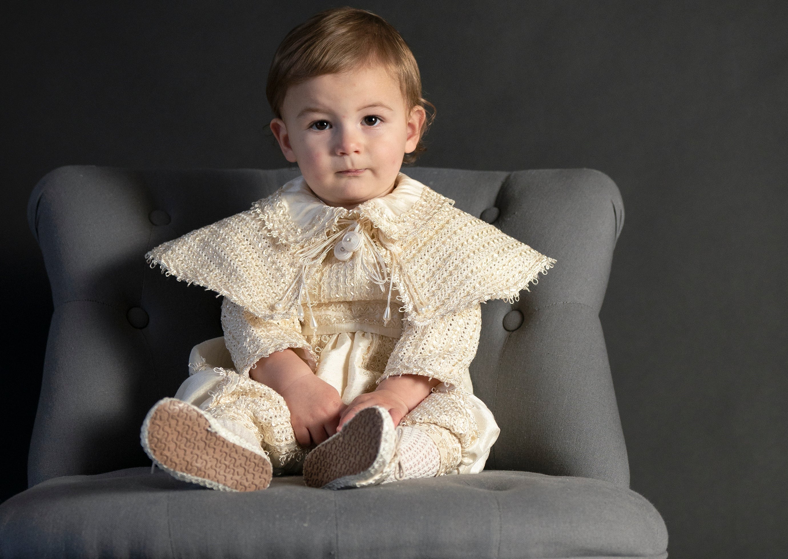 Ropon trajecito para bautismo burbvus B024