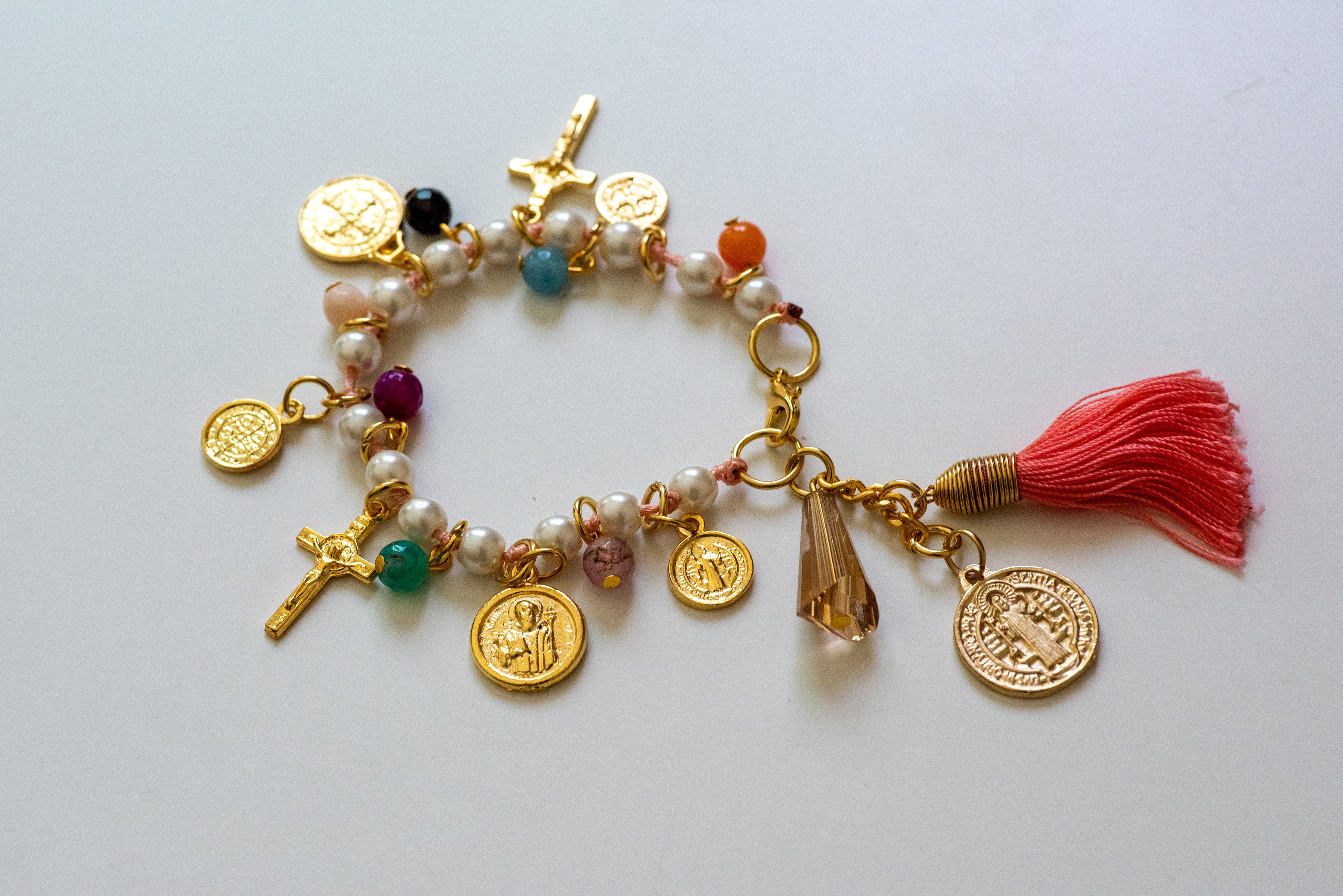 pulsera san benito recuerdo bautismo