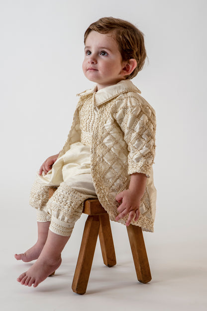 5 piezas: Camisa, Pantalón, Saco, Gorrito y Zapatos