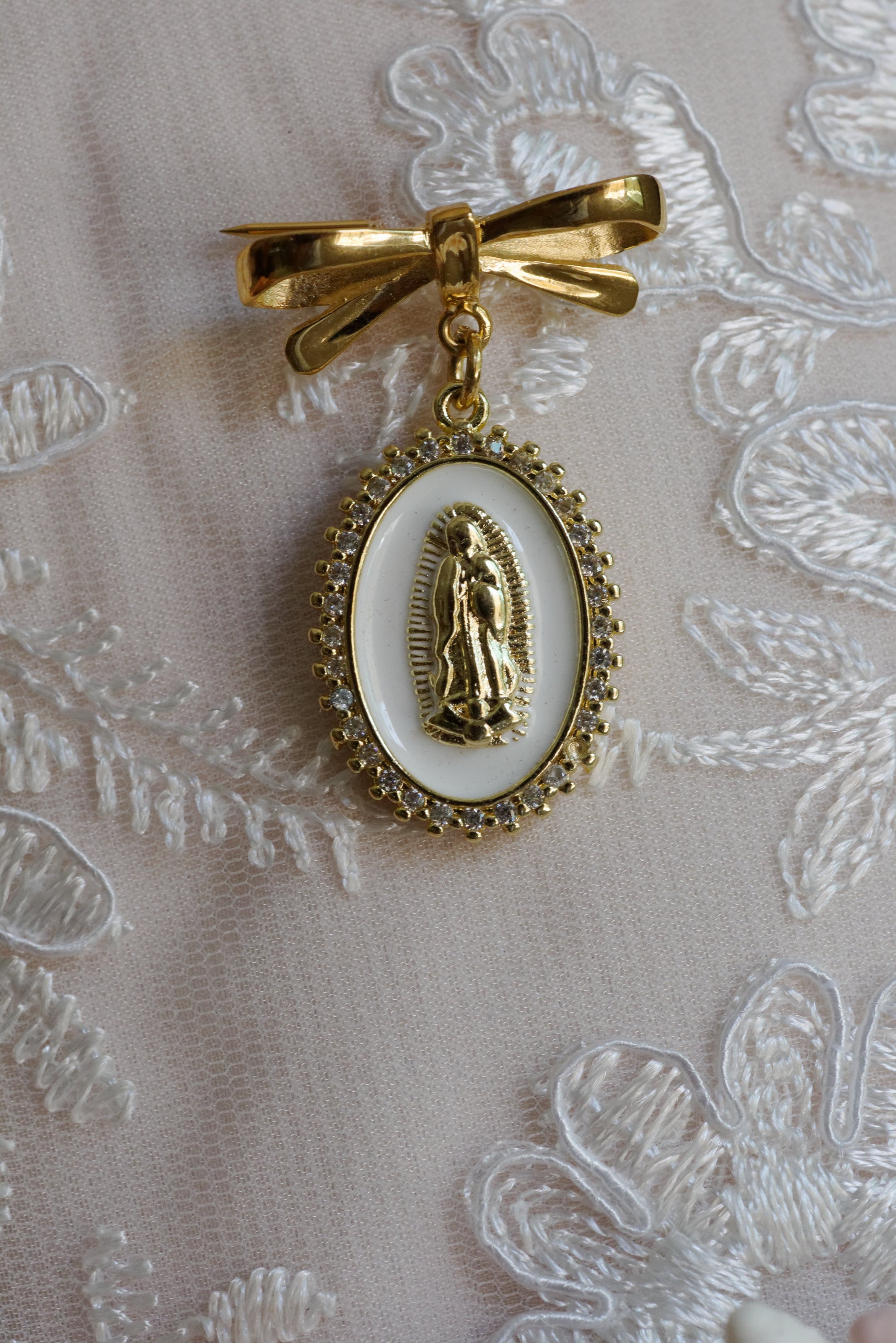 Medalla Baño de Oro Virgen Maria