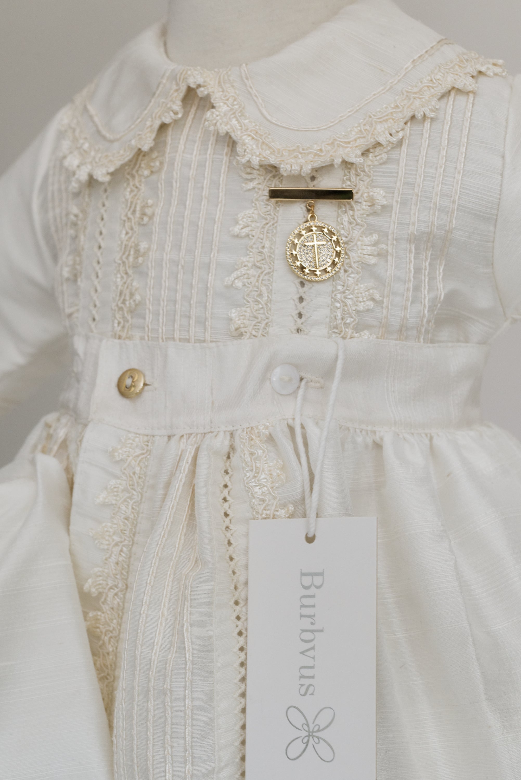 Medalla Con Crucifijo Chapa de Oro