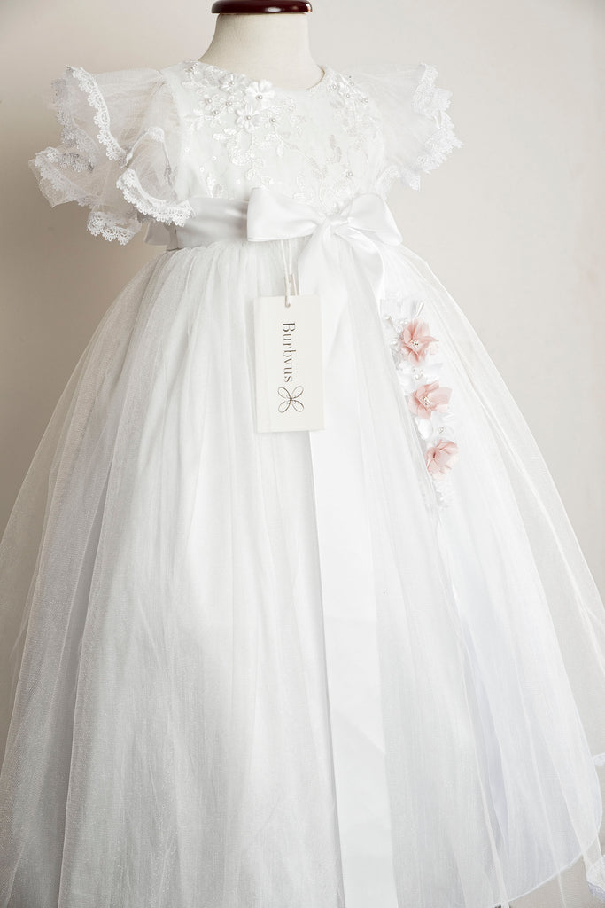 vestido de bautizo burbvus color blanco