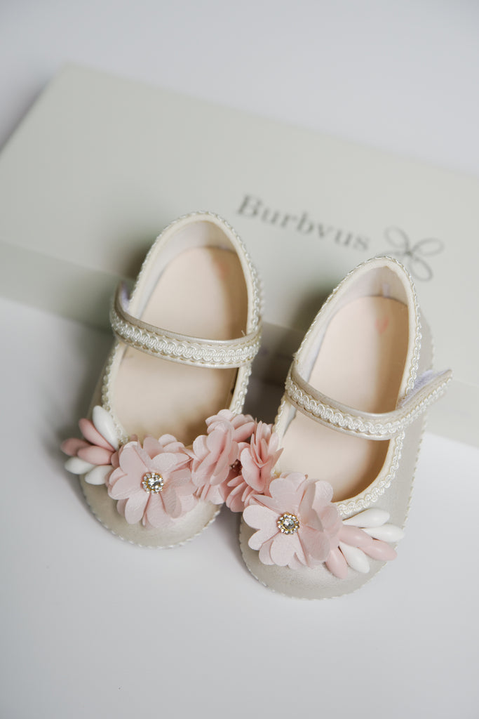 Zapatos de bautismo para niña, zapatos de bebé burbvus 045