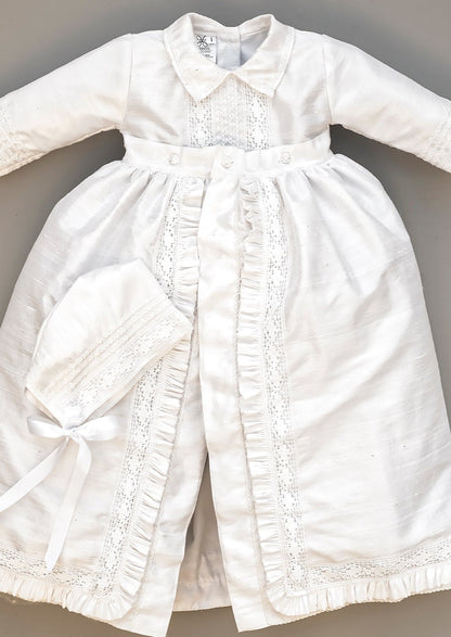 Traje para bautizo tipo español B004 color blanco 