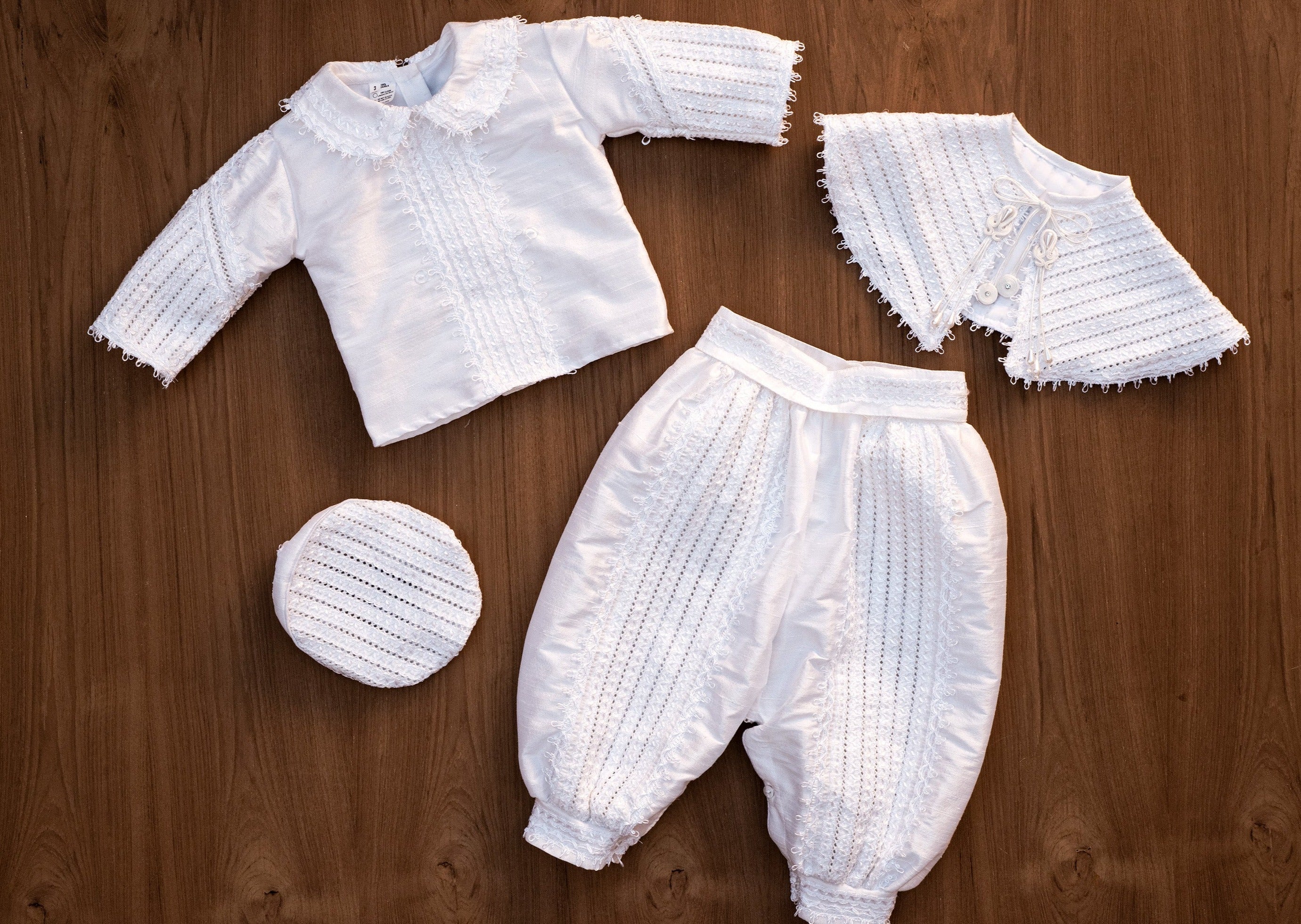 Trajecito bautizo 5 piezas