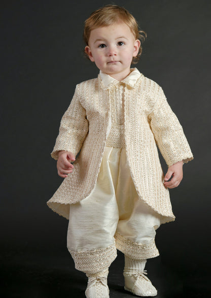 traje estilo principe pata bautismo de niño burbvus B025