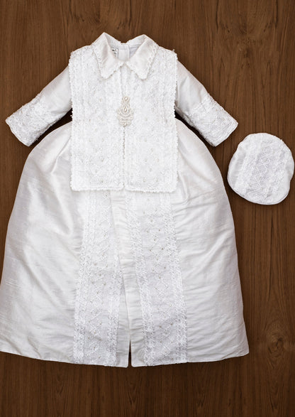 ropon blanco para niño Burbvus B026