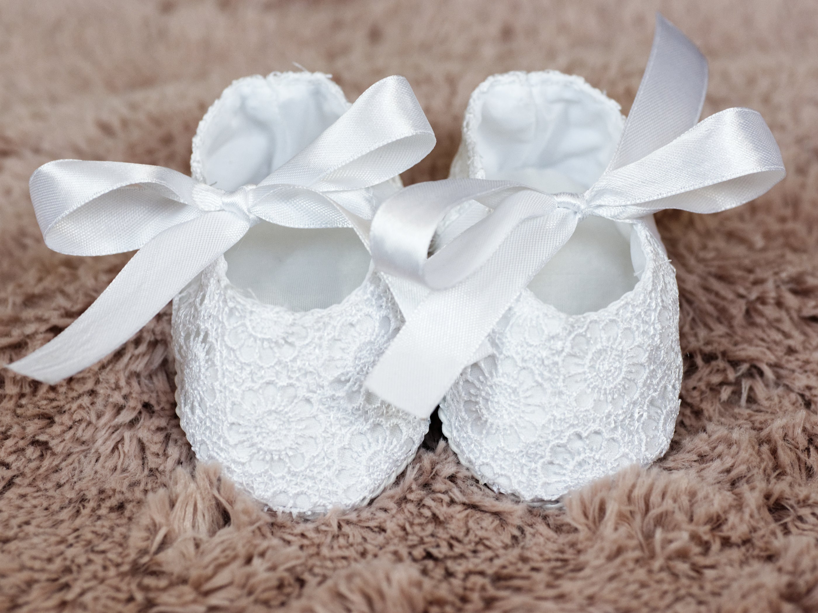Zapatitos para bautismo niña blancos
