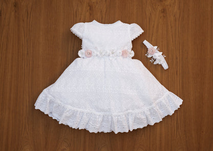 Vestido para niña G037 bautismo burbvus