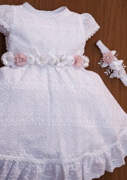 vestido para niña flores modelo G037 burbvus