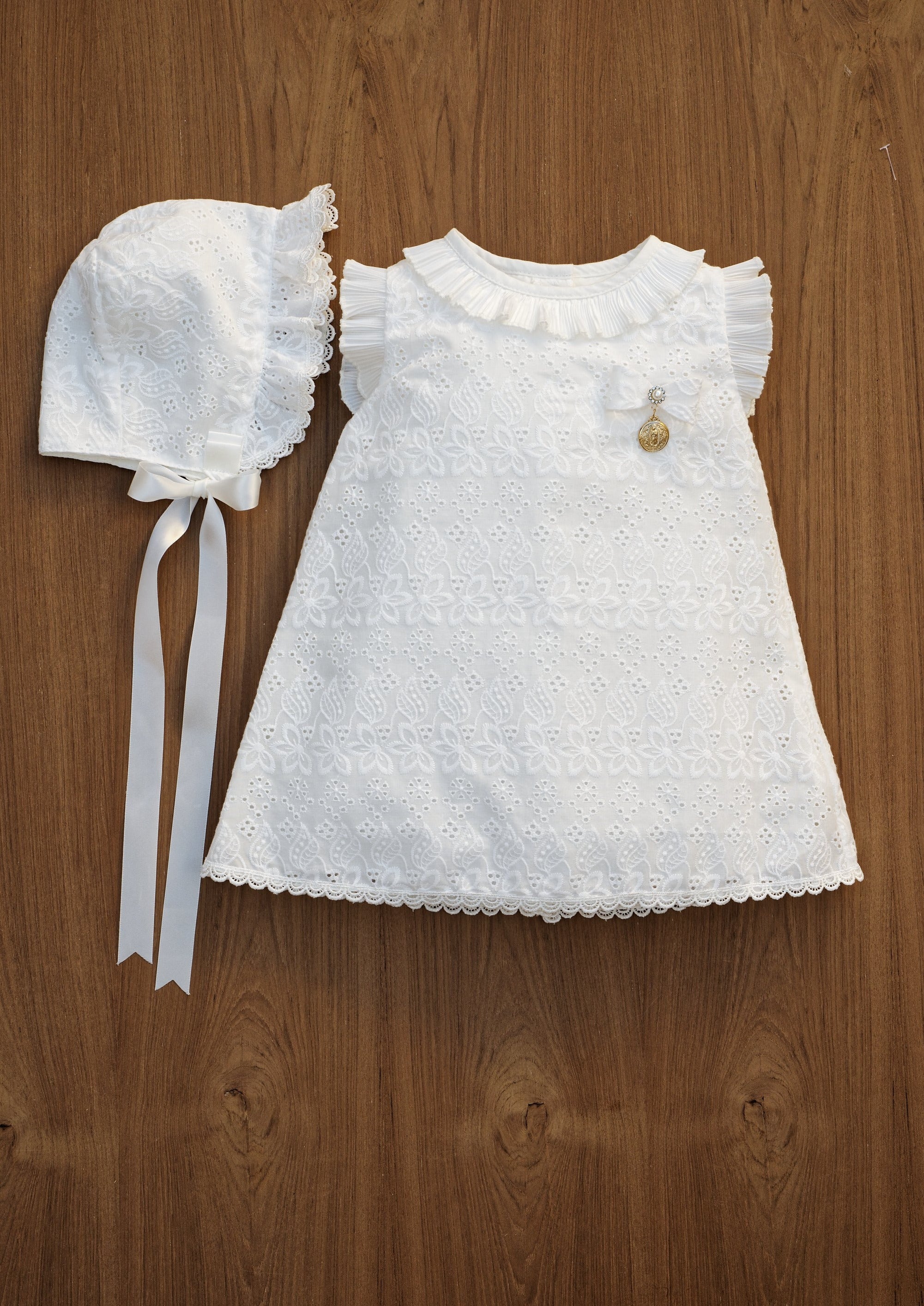 vestidito vintage para niña bautismo burbvus