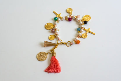 Pulsera San Benito / Recuerdo Bautismo (Paquete con 10 o 50)