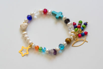 Pulsera - Brazalete # 2 / Recuerdo Bautismo (Paquete con 10 o 50)