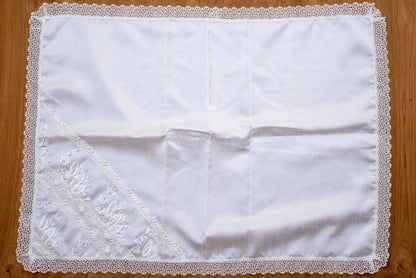 sabanita frazada para niño o niña, hecha a mano, ajuar de bautismo Burbvus Ropones