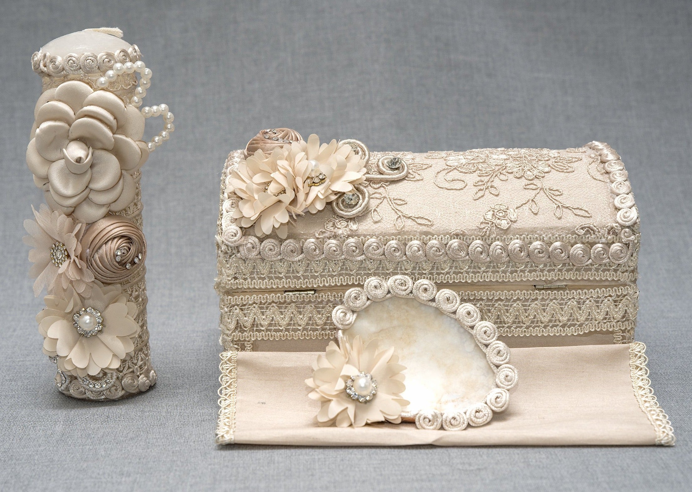 Set de Vela # 18 con Cofre Madera