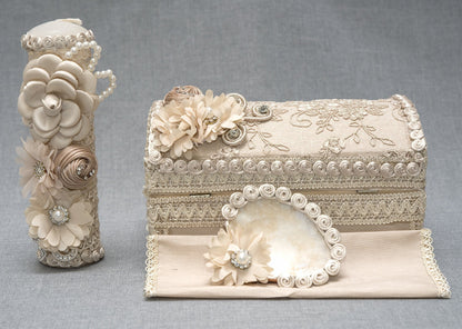 Set de Vela # 18 con Cofre Madera