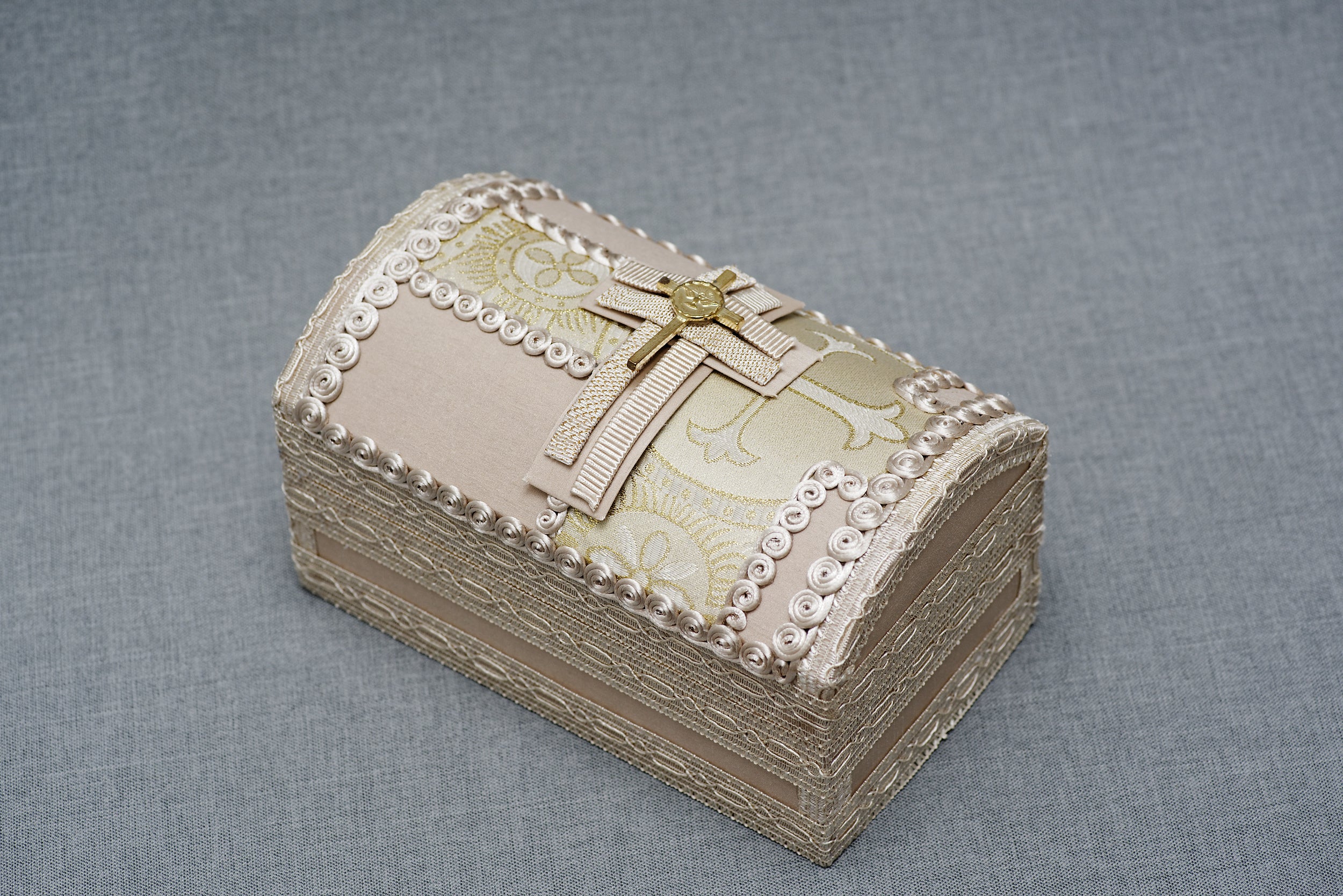 vela bautizo madera cofre